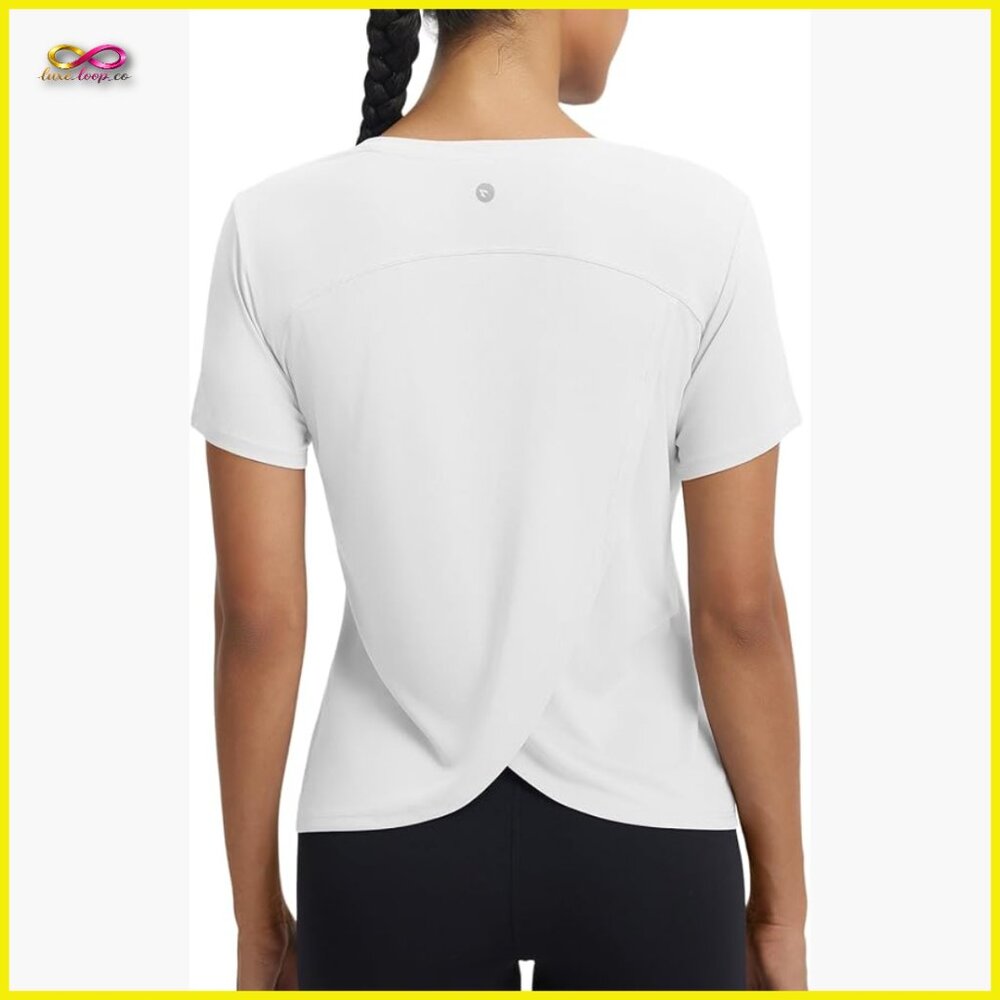 Quick Dry Workout Tank Top Split Back Reflective … - image 1